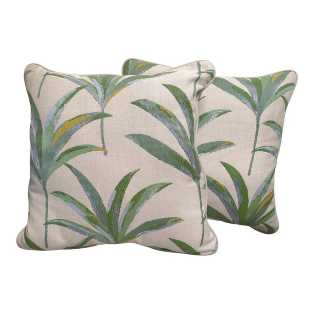 Martinique Tropic - Member's Mark Jacquard Pillows with Sunbrella Fabric, 20in,